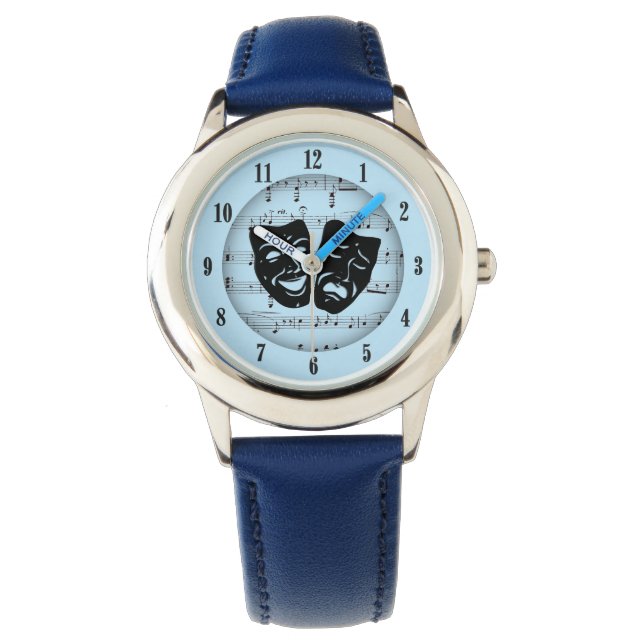 Relógio Blue Unite Music and Theater Mask Watch (Frente)