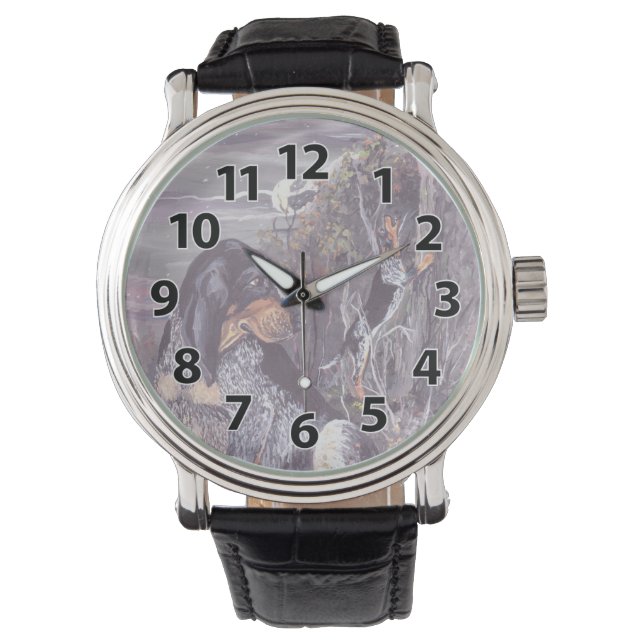 Relógio Bluetick Coonhound Puppy Dreamer Wristwatch (Frente)