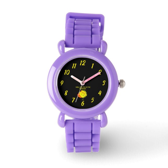 Relógio Boas Noites Crianças Vermelhas (Frente)