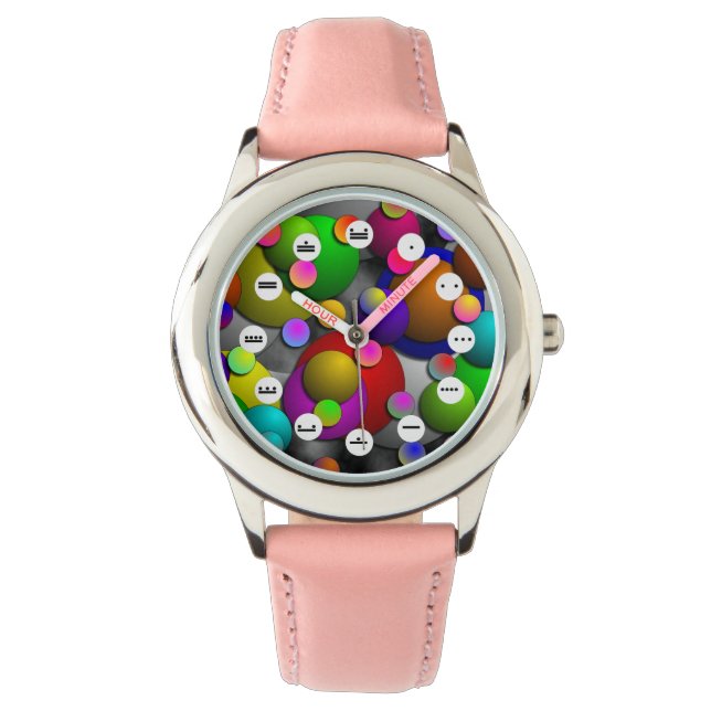 Relógio Bolhas (Rosto Mayan) de Kenneth Yoncich (Frente)