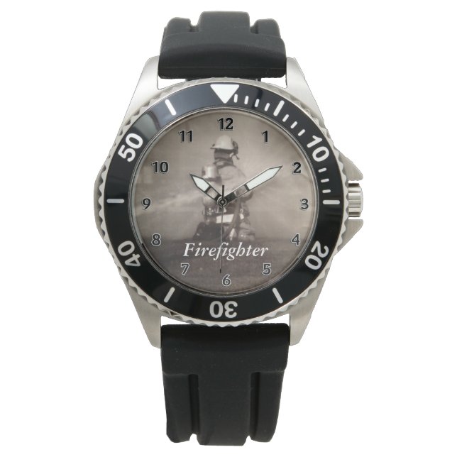 Relógio Bombeiro A Trabalhar Nas Linhas (Frente)