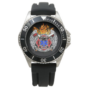Relógio Bombeiro/Médico Combinação Emblem Watch