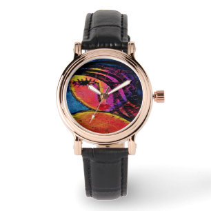 Relógio Bonita Abstrato de arte para Vestir