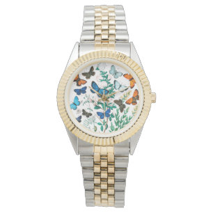 Relógio Borboletas, lagartas de William Forsell Kirby