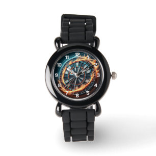 Relógio Borda de Fiery com Explosão de Bullseye