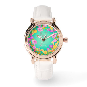 Relógio Botânica Wreath Monograma Aqua Watch