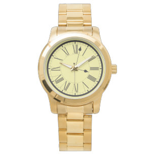 Relógio Bracelete Moderno Dourado de Homens