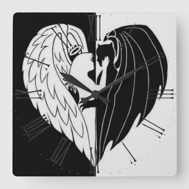 relógio branco preto (Frente)