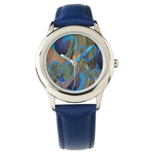 Relógio Bright Peacock Feather Kids eWatch (Frente)
