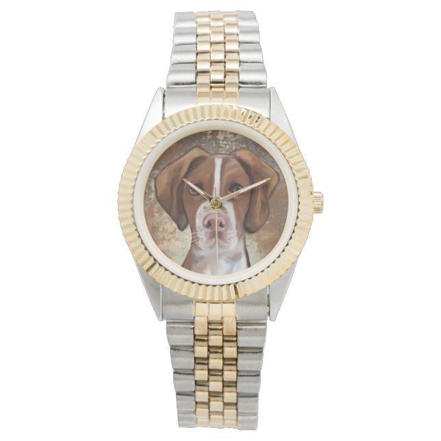 Relógio Brittany Spaniel (Frente)