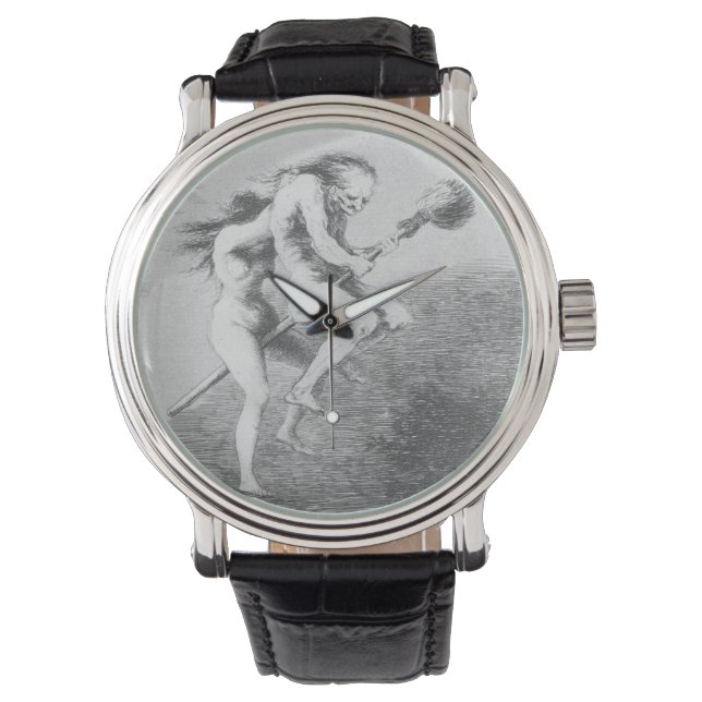 Relógio Bruxas Em Uma Broomstick De Francisco Goya (Frente)