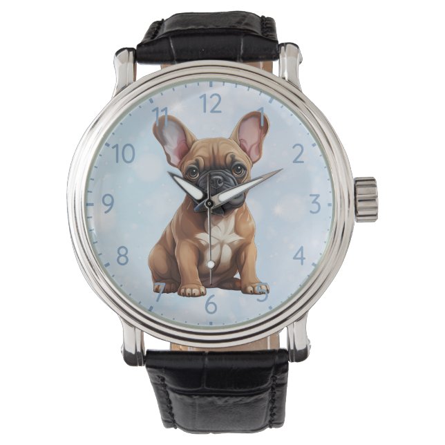 Relógio Buldogue Francês (Frente)