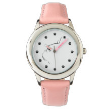 Bulldog Francês Silhout Kids Wrist Watch