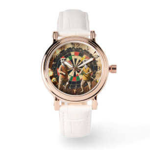 Relógio Bullseye Burrow: Meerkat Dart League,