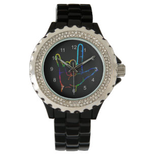 Relógio Burst ASL I Love You Watch
