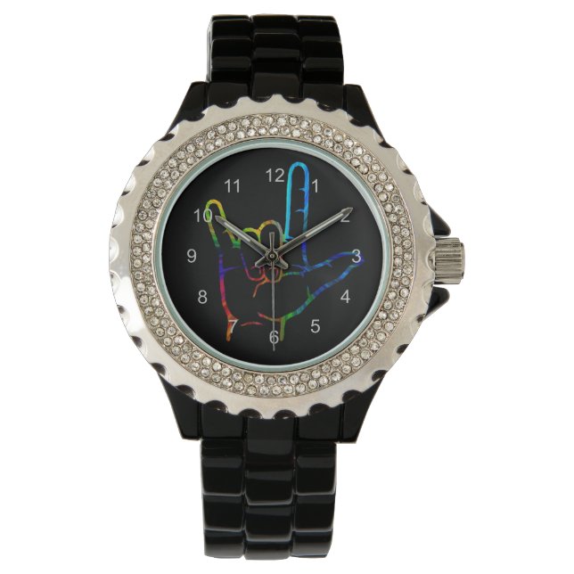 Relógio Burst ASL I Love You Watch (Frente)