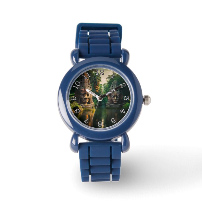 Relógio Cabeças Antigas - Bezel com Números Negros (Frente)