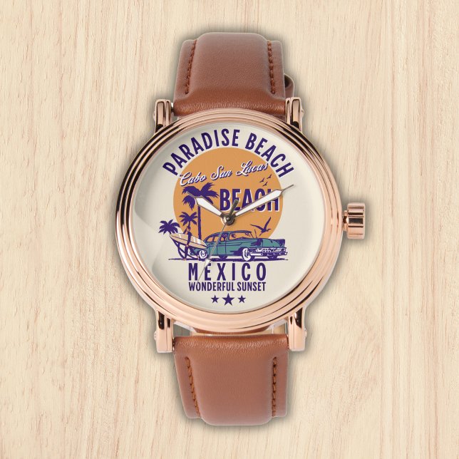 Relógio Cabo San Lucas Beach Mexico | Tropical Adventure (Criador carregado)