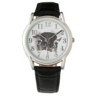 Relógio Caça de pau com Brittany Spaniel