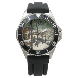 Relógio Caçadores na neve (por Pieter Bruegel, o Velho)