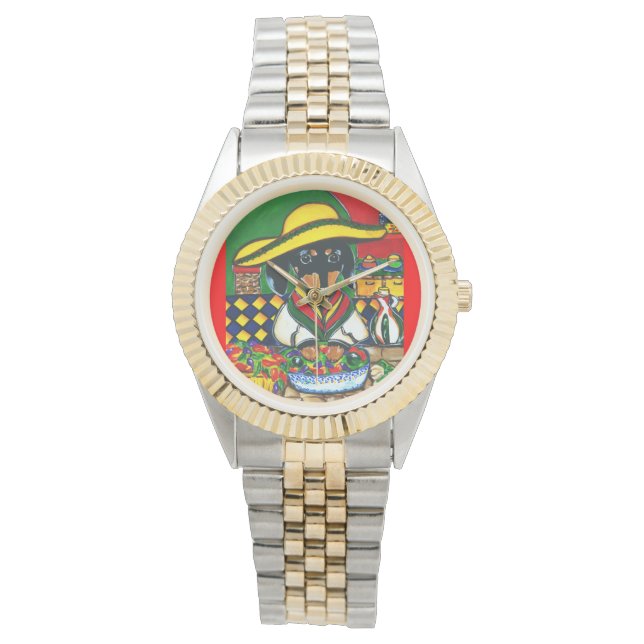 RELÓGIO CACHORRO CHEF DOXIE MEXICO  (Frente)