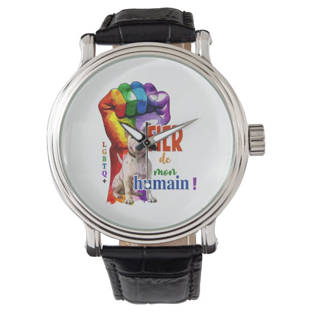 Relógio Cachorro Miniatura Bullterrier (Frente)