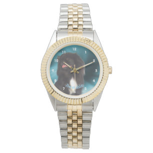 Relógio Cachorro Pequim Preto Cujo Cachorro É Personalizad