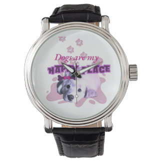 Relógio Cães são um lugar feliz eWatch