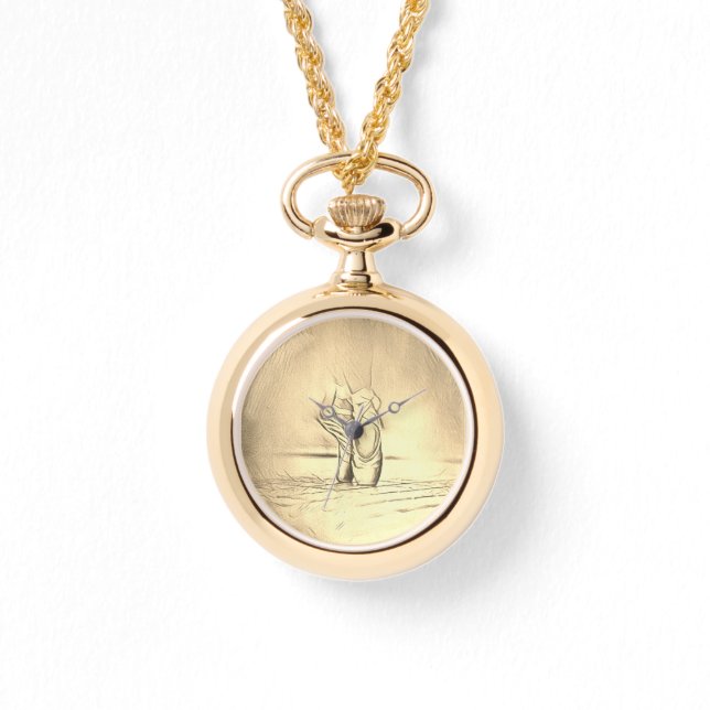 Relógio Calçados do Balé clássico no ponteiro (Frente)