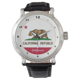 Relógio California Flag & California fashion USA /design