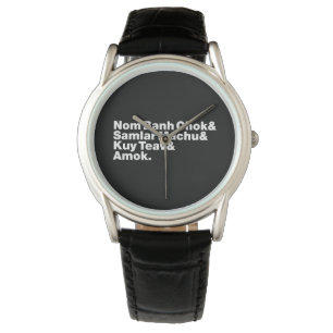 Relógio Cambojano / Comida Khmer Street