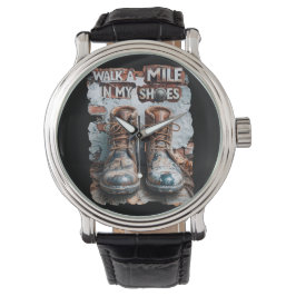 Relógio Caminhar um monte em meus Calçados - Russo Inspira