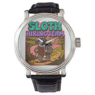 Relógio Camiseta Oversized Equipe de Trilha de Preguiça