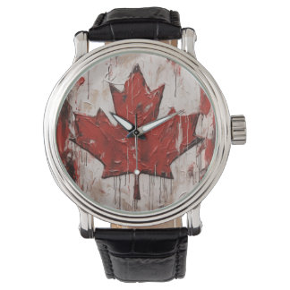 Relógio Canada Day Maple Leaf Watch