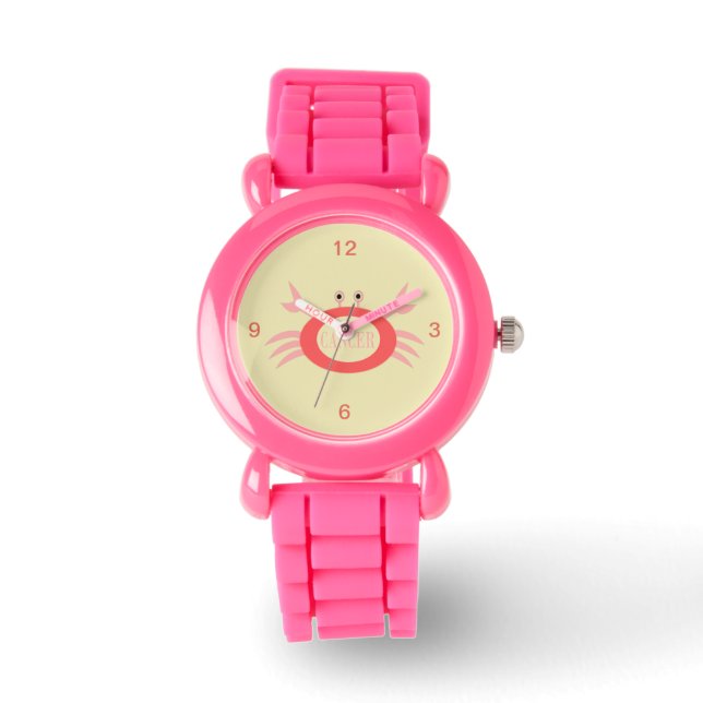 Relógio Cancer Star Sign Crab Kids Watch (Frente)