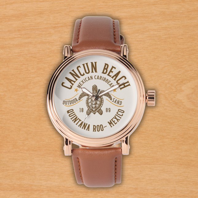 Relógio Cancun Beach Mexico | Paradise Mexican Caribbean (Criador carregado)
