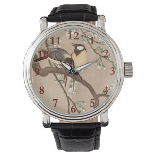 Relógio Cantarilho de Chickadebird asiático japonês