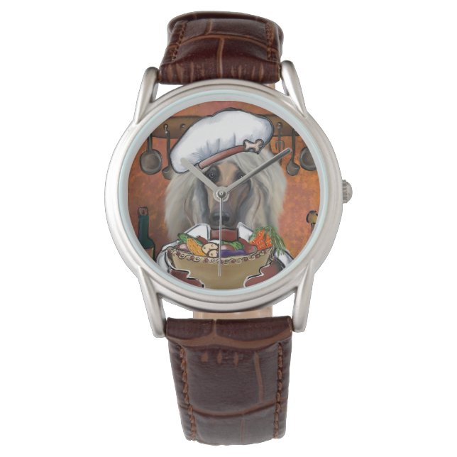 Relógio Cão Afegão        (Frente)