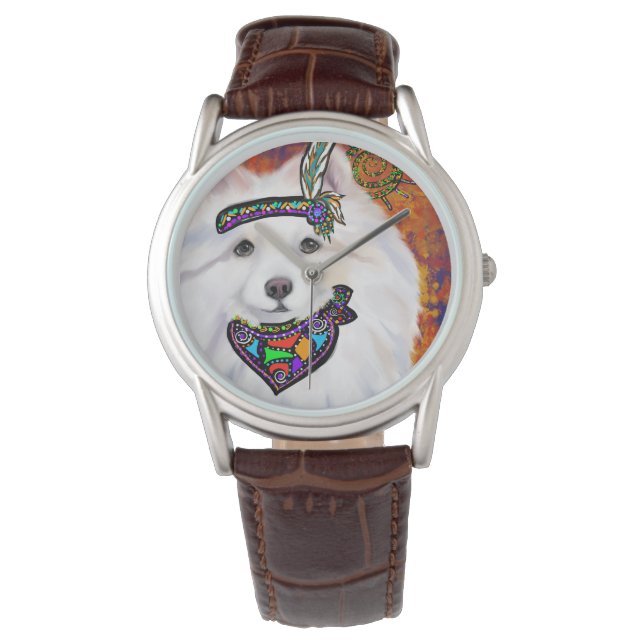 Relógio Cão esquimó americano (Frente)