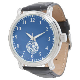 Relógio Carpa e onda