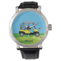 Carrinho de Golfe e Curso Verde Personalizado