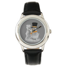 Carrot Nose Snowman Kid Watch