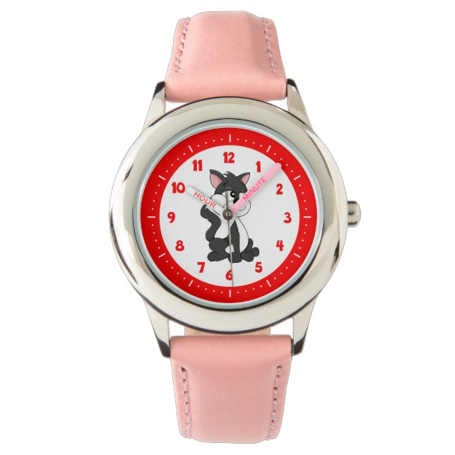 Relógio Cartoon cat Watch (Frente)