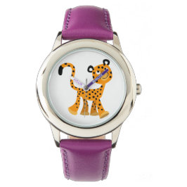Relógio Cartoon Insouciente Bonito Cheetah Watch