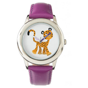 Relógio Cartoon Insouciente Bonito Cheetah Watch