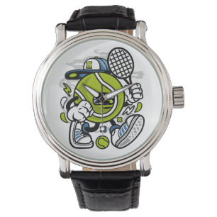 Relógio Cartoon Tênis Ball Engraçado   Esporte