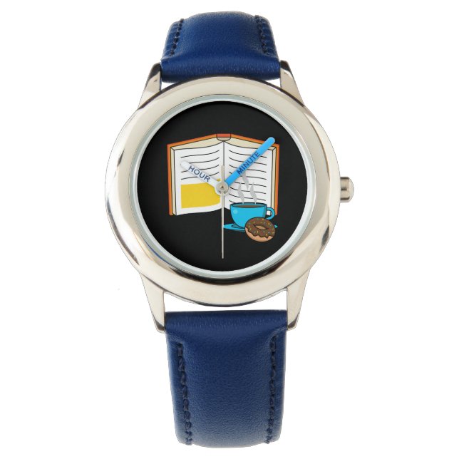 Relógio Cartum de Rosquinha e café (Frente)