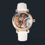 Relógio Casais de Foto do Coração de Amor Coração de Bonit<br><div class="desc">Os Casais de Foto do Coração de Amor Bonito Nomes Personalizados Assistentes mostram sua foto favorita com um coração de amor e personalizados com seus nomes em moderno roteiro branco. Personalize editando o texto na caixa de texto fornecida e adicionando sua própria imagem. Presentes perfeitos para casais, namorada, esposa, querida...</div>