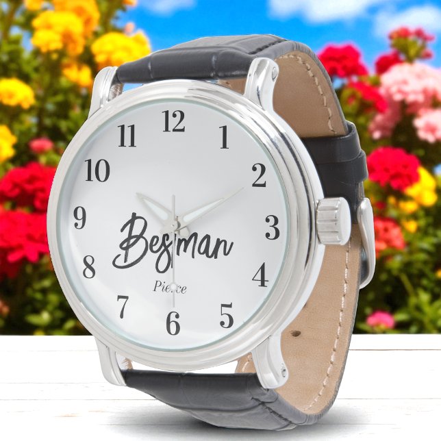 Relógio Casamento Branco Negro Bestman (Criador carregado)