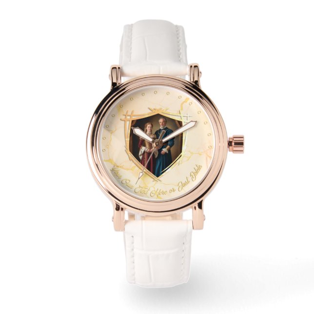 Relógio Cavaleiro Casaco de Armas Medieval - Presente Anti (Frente)